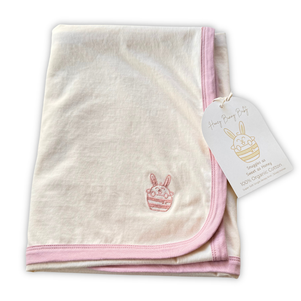 Honey Bunny Baby Blanket - Blush Bloom
