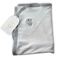 Honey Bunny Baby Blanket - Dove Drift