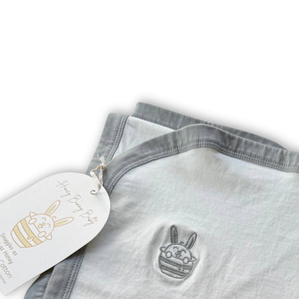 Honey Bunny Baby Blanket - Dove Drift