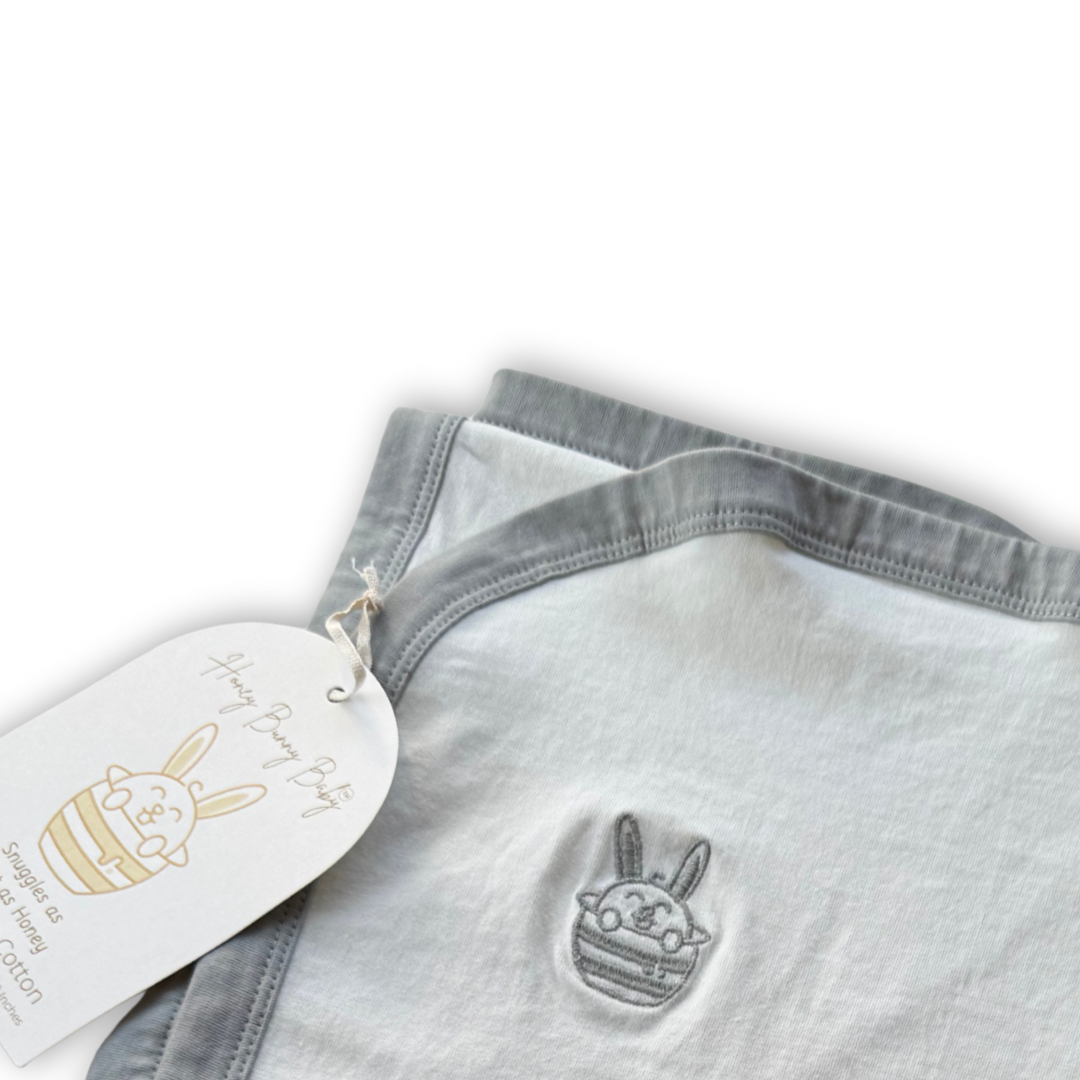 Honey Bunny Baby Blanket - Dove Drift