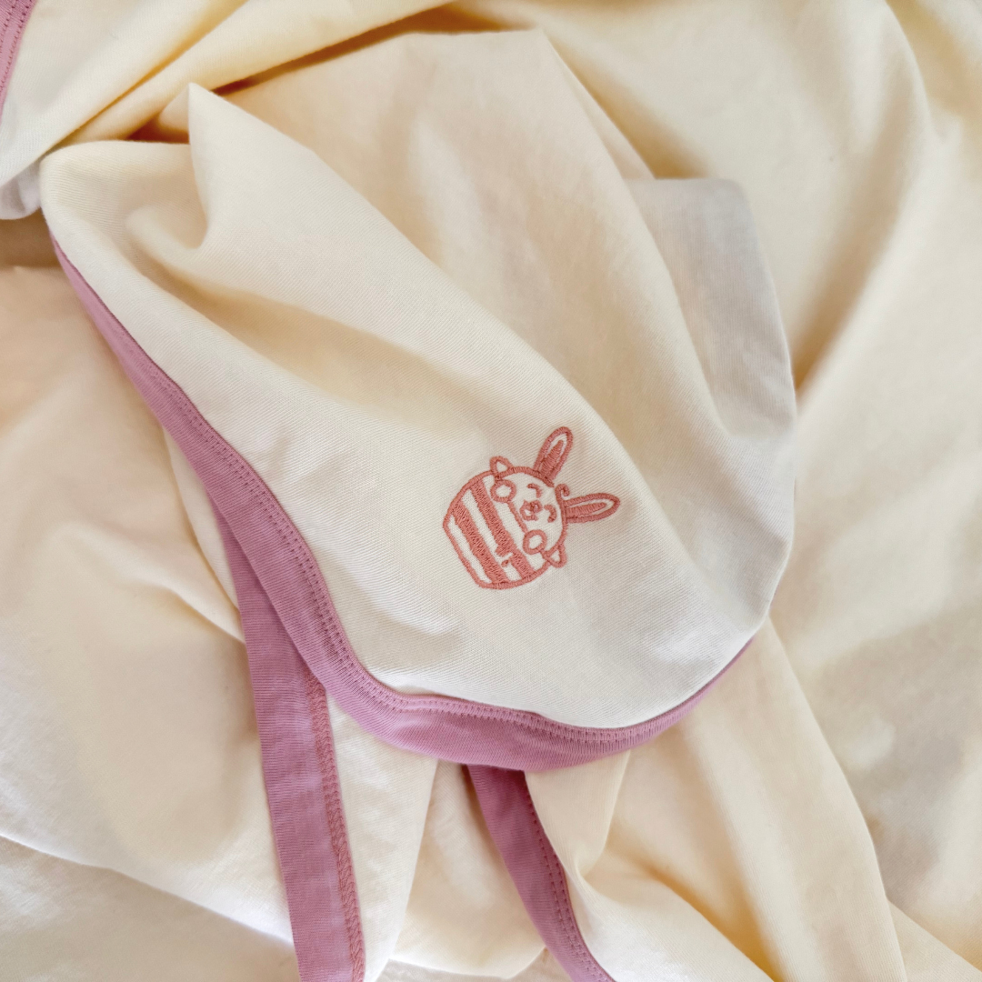 Honey Bunny Baby Blanket - Blush Bloom