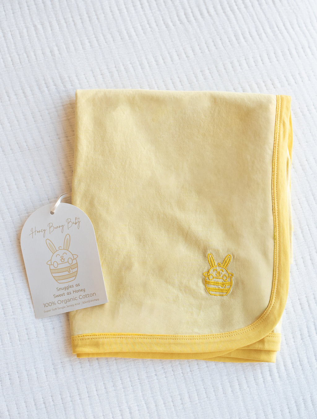Organic Cotton Baby Blanket - Honey Hug