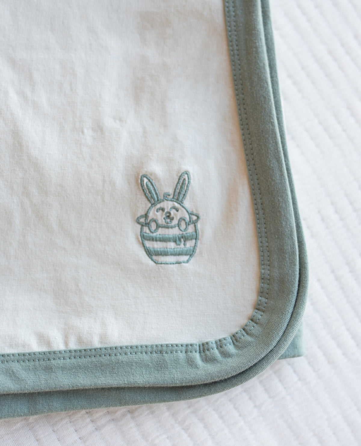 Organic Cotton Baby Blanket - Dove Drift