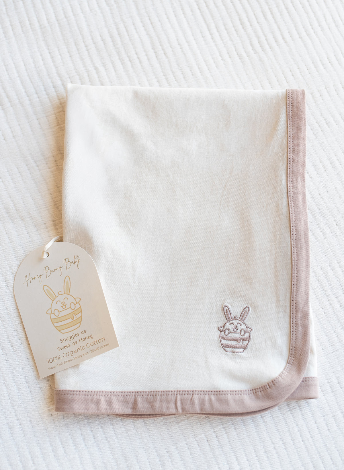 Organic Cotton Baby Blanket - Alabaster Dreams